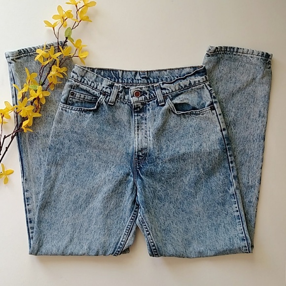 Brittania Denim - Vintage Light Acid Wash High Rise Waist Mom Jeans